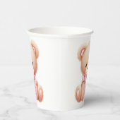 テディベアーピンク 紙コップ (右)