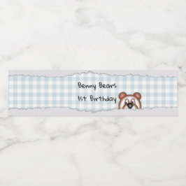 テディベアーピーカボーの誕生日 ペットボトルラベル