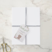 テディベアーファースト誕生日パーティーありがとうラベル ギフトタグ (より糸付き)