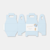 テディベアーブルータンバルーンベビーシャワーお願いボックス フェイバーボックス (折り畳みなし)