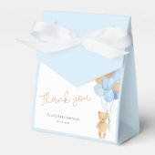 テディベアーブルータンバルーンベビーシャワー フェイバーボックス (正面サイド)