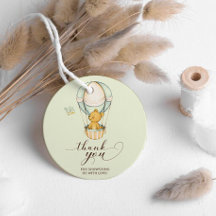 テディベアーブルーバルーンサンキューベイビーシャワー