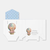 テディベアーブルーバルーンバーリーウェイトベビー フェイバーボックス (折り畳みなし)