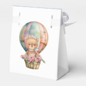 テディベアーブルーバルーンバーリーウェイトベビー フェイバーボックス (裏面サイド)