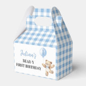 テディベアーブルーバルーンベアリー誕生日ありがとう フェイバーボックス (裏面サイド)