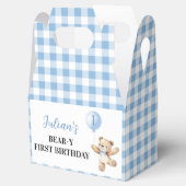 テディベアーブルーバルーンベアリー誕生日ありがとう フェイバーボックス (オープン)