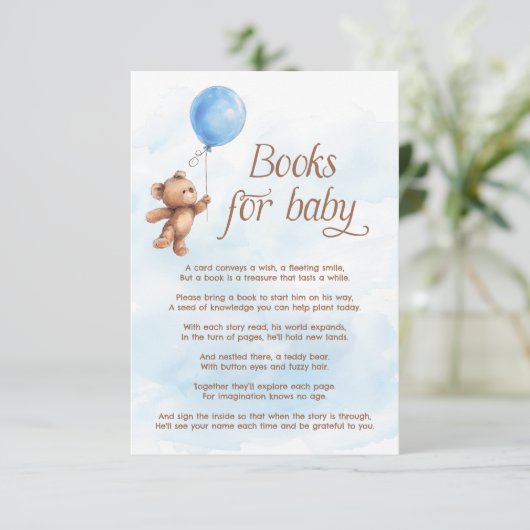 テディベアーブルーボーイブズベビー エンクロージャーカード (スタンド正面)