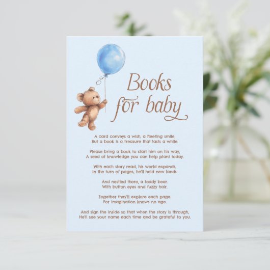 テディベアーブルーボーイブズベビー エンクロージャーカード (スタンド正面)