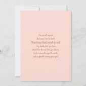 テディベアーベイビーシャワーガール招待状 招待状 (裏面)