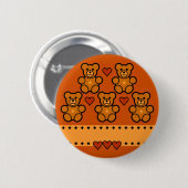 テディベアーボタンカスタマイズ、 缶バッジ (正面&裏面)