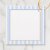 テディベアーボーイクラシックサンキューベイビーシャワー フェイバータグ (裏面)