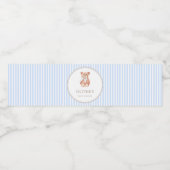 テディベアーボーイクラシックベイビーシャワーパーティー ペットボトルラベル (シングルラベル)