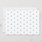 テディベアーボーイブルーベビーシャワー招待状 招待状 (裏面)