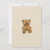 テディベアーボーイベビーシャワー招待状 招待状 (裏面)