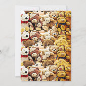 テディベアーボーイベビーシャワー招待状 招待状 (裏面)