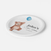 テディベアーボーイ生誕生日会 ペーパープレート (アングル)