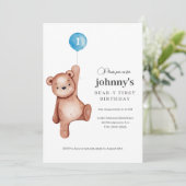 テディベアーボーイ生誕生日会 招待状 (スタンド正面)