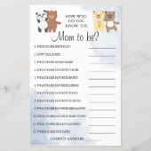 テディベアーママがゲームをしているとどれほど知っているか チラシ (正面)