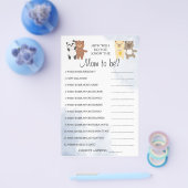 テディベアーママがゲームをしているとどれほど知っているか チラシ (シングル)