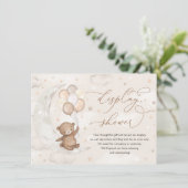 テディベアームーンスターズ風船表示シャワー エンクロージャーカード (スタンド正面)