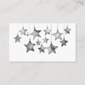 テディベアームーンベビーシャワーおむつラッフル エンクロージャーカード (裏面)