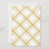 テディベアームーン男女兼用ベビーシャワー 招待状 (裏面)