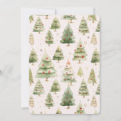 テディベアーリーウェイホリデーガールベビーシャワー 招待状 (裏面)