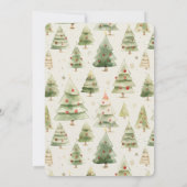 テディベアーリーウェイホリデーベビーシャワー 招待状 (裏面)