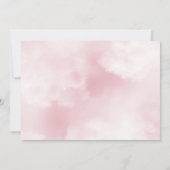 テディベアーレインボーガールズベビーシャワー 招待状 (裏面)