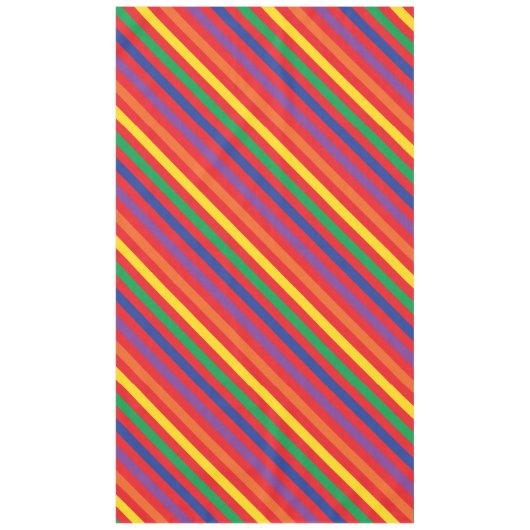 テディベアーレインボーキュート1歳の誕生日パーティー テーブルクロス (正面)