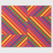 テディベアーレインボーキュート1歳の誕生日パーティー ラッピングペーパー (フラット)