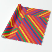 テディベアーレインボーキュート1歳の誕生日パーティー ラッピングペーパー (アンロールド)