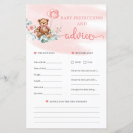 テディベア予測とアドバイスカードゲーム