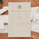 テディベア予測&アドバイスベビーシャワーゲーム