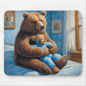テディベア付きブラウンベア マウスパッド (正面)
