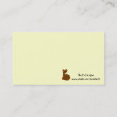 テディベア作り 名刺 (裏面)