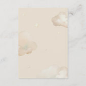 テディベア初誕生日タイムカプセルマッサージ エンクロージャーカード (裏面)