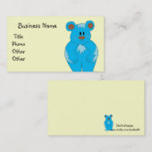 テディベア名刺 名刺 (正面/裏面)