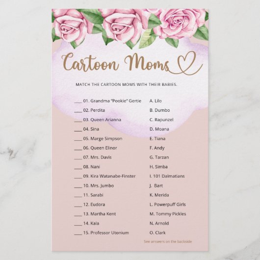 テディベア女の子の赤ちゃんシャワー漫画ママ (正面)