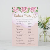 テディベア女の子の赤ちゃんシャワー漫画ママ (スタンド正面)