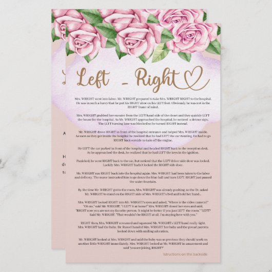 テディベア女の子の赤ちゃん離れシャワー右へ (正面/裏面)