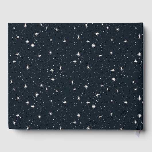 テディベア宇宙飛行士ベビーシャワーゲストサイン帳 ゲストブック (裏面)