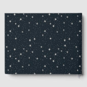 テディベア宇宙飛行士ボーイベビーシャワーゲストジャーナル ゲストブック (裏面)