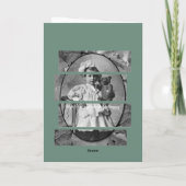 テディベア小さな女の子1900年代の可愛らしい人形 カード (裏面)