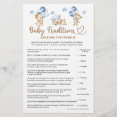 テディベア少年の赤ちゃんシャワーベビー伝統 (正面)