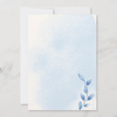 テディベア少年ベビーシャワー 招待状 (裏面)