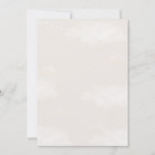 テディベア少年ベビーシャワー 招待状 (裏面)