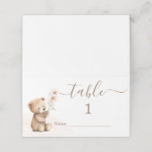 テディベア座席表 プレイスカード (外部開封)