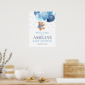 テディベア心待ちウェルカムベビーシャワー ポスター (キッチン)