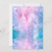 テディベア性別発表パーティー 招待状 (裏面)